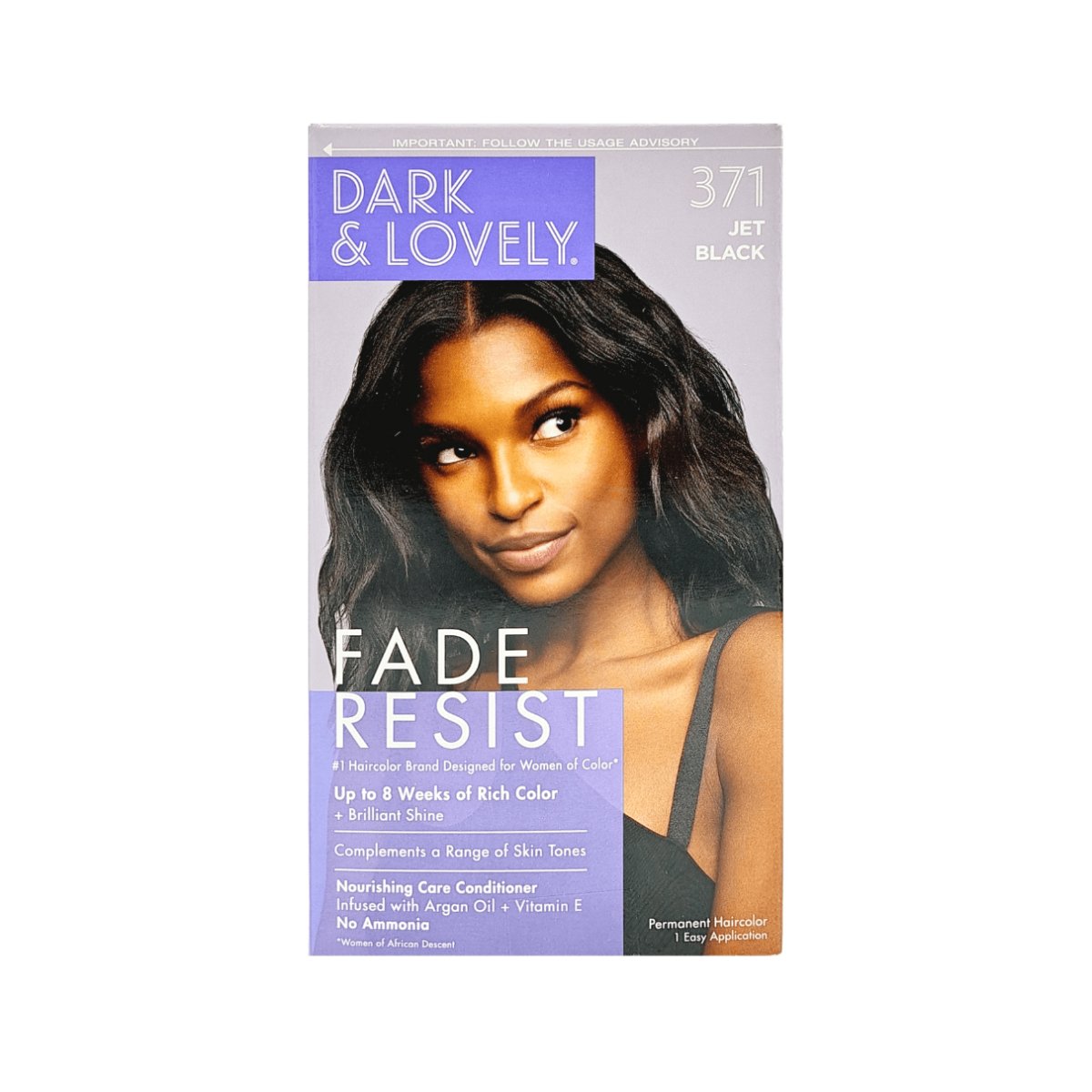 Dark & Lovely Fade Resist Hair Color #371 Jet Black - CosFair GmbH