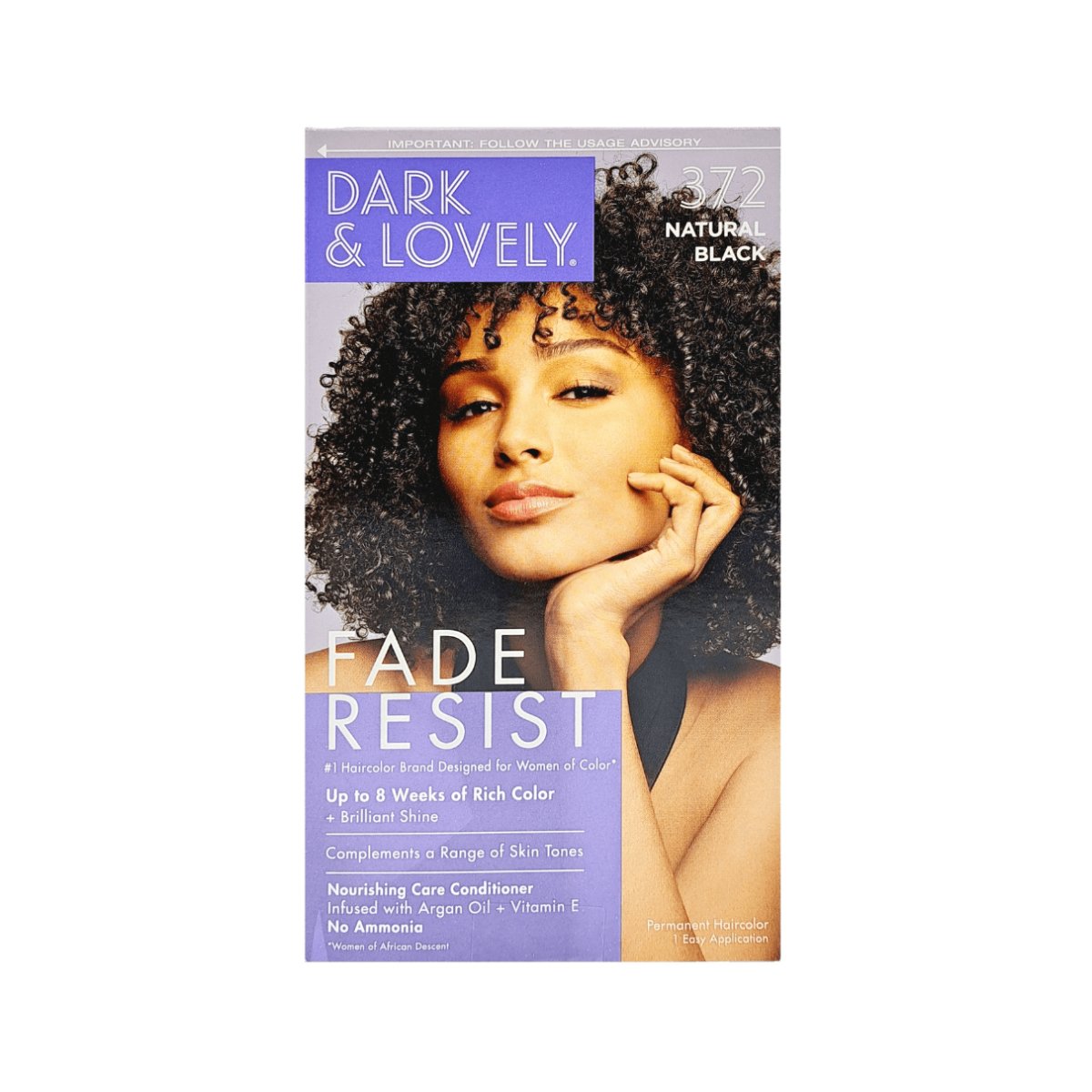 Dark &amp; Lovely Fade Resist Hair Color #372 Natural Black - CosFair GmbH