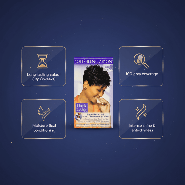 Dark & Lovely Fade Resist Hair Color 382 Midnight Blue - CosFair GmbH
