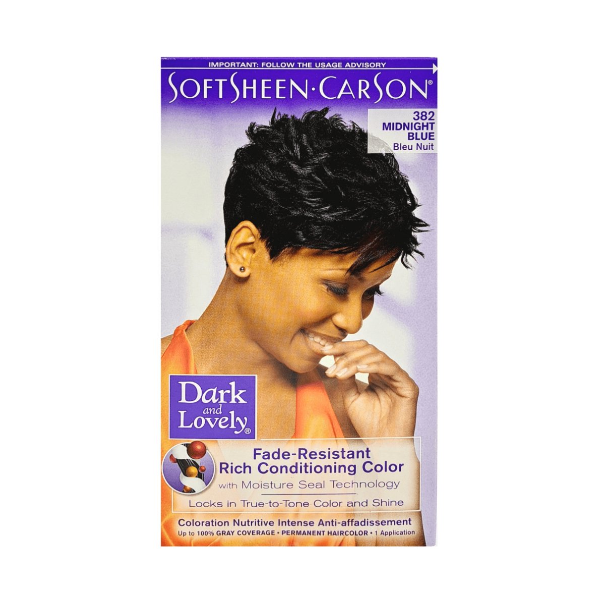 Dark & Lovely Fade Resist Hair Color #382 Midnight Blue - CosFair GmbH