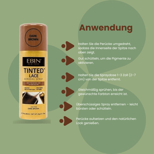 Ebin New York Tinted Lace Aerosol Spray Dark Brown 49 g - CosFair GmbH