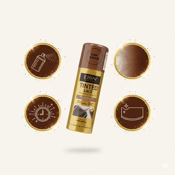 Ebin New York Tinted Lace Aerosol Spray Medium Brown 49 g - CosFair GmbH