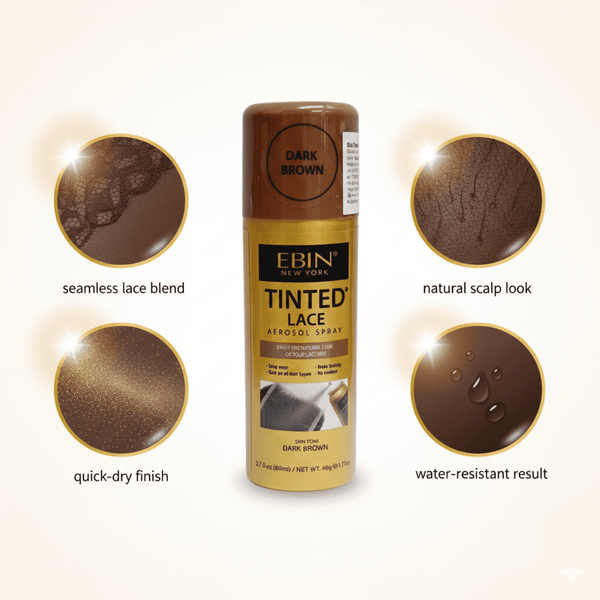 Ebin New York Tinted Lace Aerosol Spray Medium Brown 49 g - CosFair GmbH