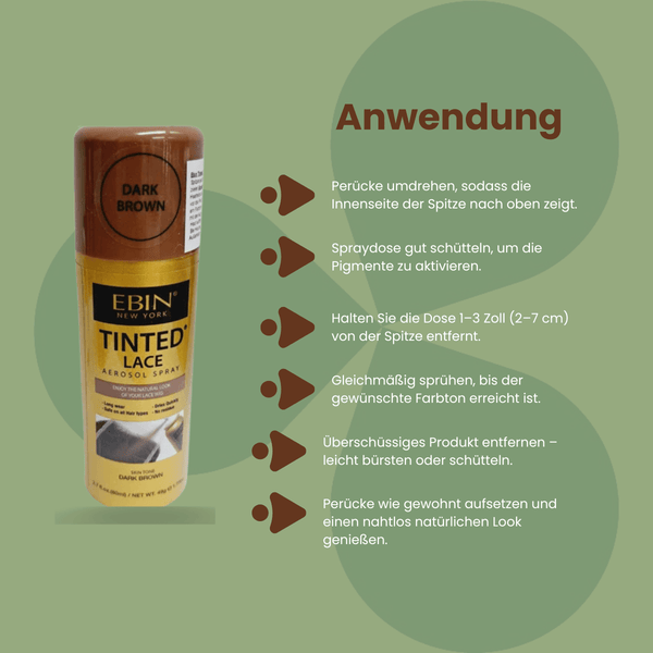 Ebin New York Tinted Lace Aerosol Spray Medium Brown 49 g - CosFair GmbH