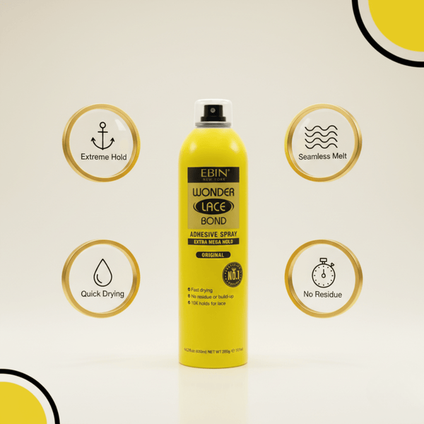 Ebin New York Wonder Lace Bond Adhesive Spray Extra Mega Hold Original 420ml - CosFair GmbH
