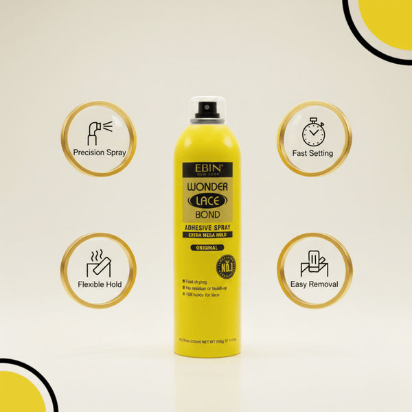 Ebin New York Wonder Lace Bond Adhesive Spray Extra Mega Hold Original 420ml - CosFair GmbH
