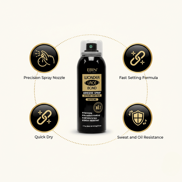 Ebin New York Wonder Lace Bond Adhesive Spray Extreme Firm Hold Supreme 80ml - CosFair GmbH