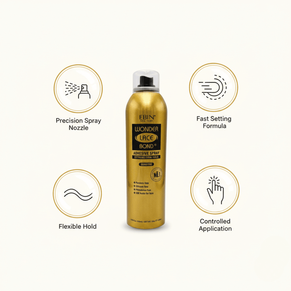 Ebin New York Wonder Lace Bond Adhesive Spray Sensitive 180ml - CosFair GmbH