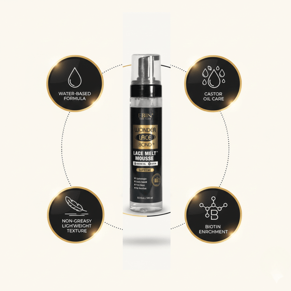 Ebin New York Wonder Lace Bond Lace Melt Mousse Supreme 250ml - CosFair GmbH