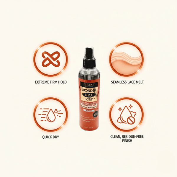 Ebin New York Wonder Lace Bond Melting Spray Extreme Firm Hold 250ml - CosFair GmbH