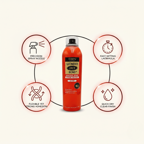 Ebin New York Wonder Lace Bond Wig Adhesive Spray Active 180ml - CosFair GmbH