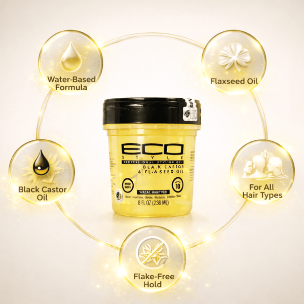 Eco Styler Black Castor & Flaxseed Oil Styling Gel 236ml - CosFair GmbH