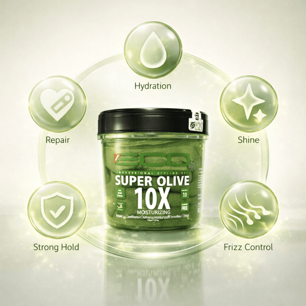 Eco Styler Super Olive 10x Moisturizing Gel 473ml - CosFair GmbH