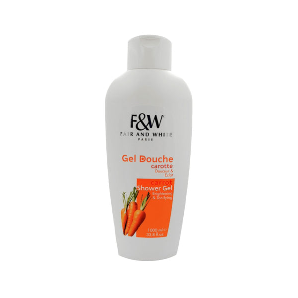 Fair &amp; White CARROT Brightening &amp; Tonifying Shower Gel 1000ml - CosFair GmbH