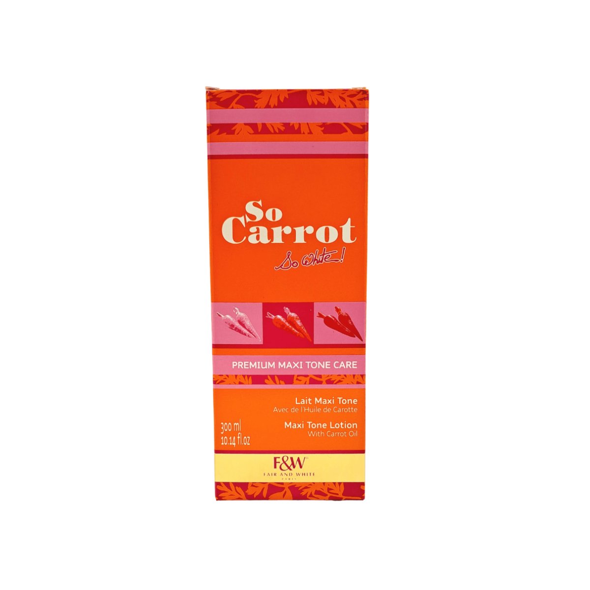 Fair &amp; White So Carrot So White Maxi Tone Lotion 300ml - CosFair GmbH