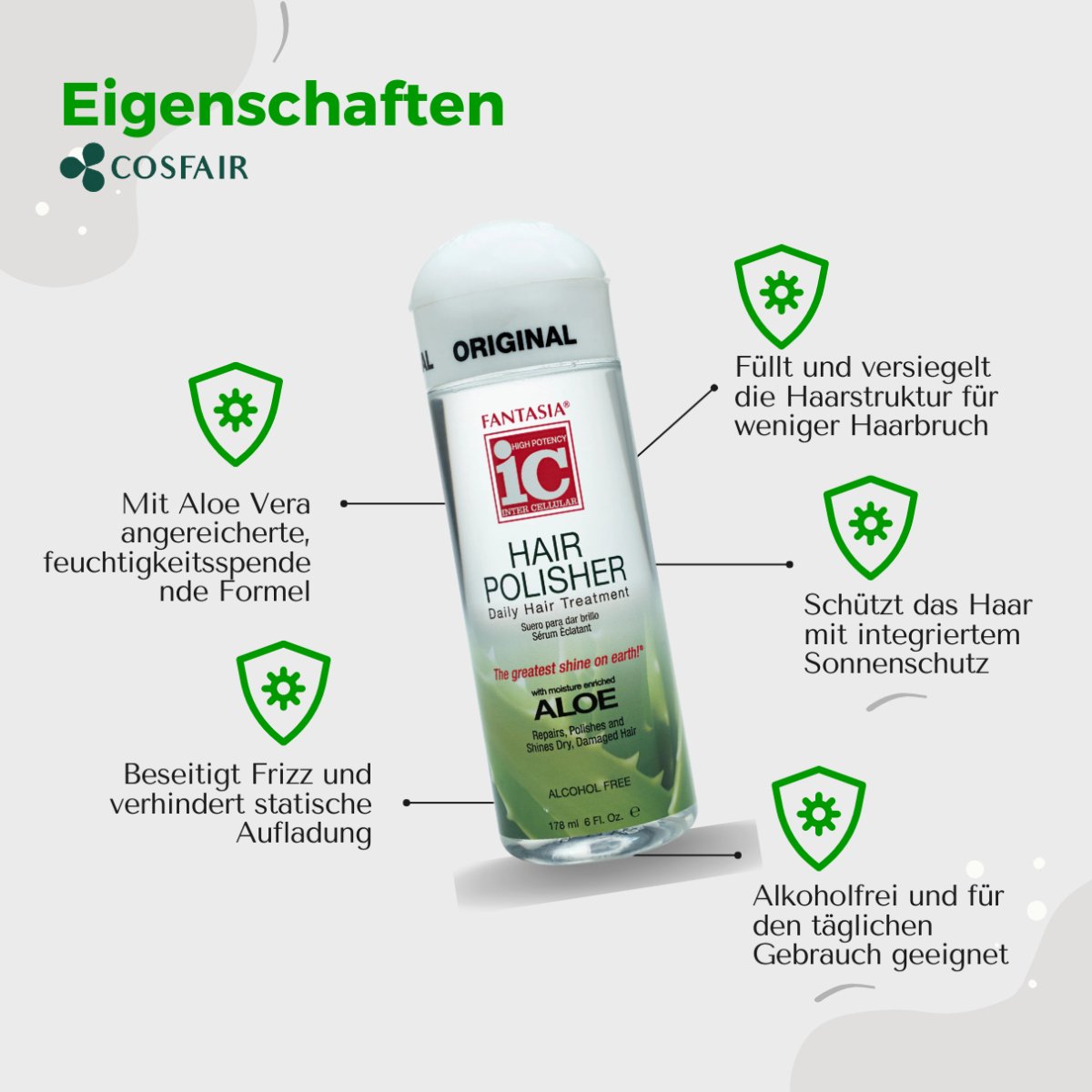 Fantasia IC Aloe Hair Polisher 178ml - CosFair GmbH