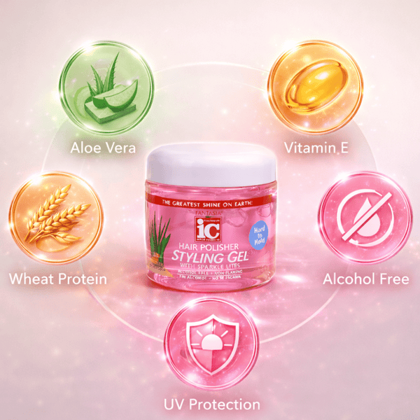 Fantasia IC Hair Polisher Aloe Styling Gel 454g - CosFair GmbH