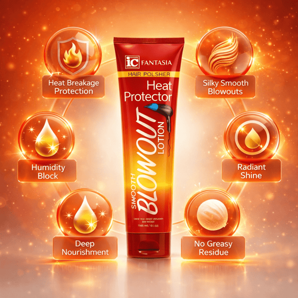 Fantasia IC Hair Polisher Heat Protector Smooth Blowout Lotion 148ml - CosFair GmbH