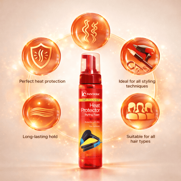 Fantasia IC Hair Polisher Heat Protector Styling Foam - CosFair GmbH
