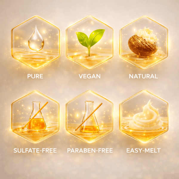 Ghana's Best Easy Melt 100% Pure Shea Butter 1000g - WHITE - CosFair GmbH