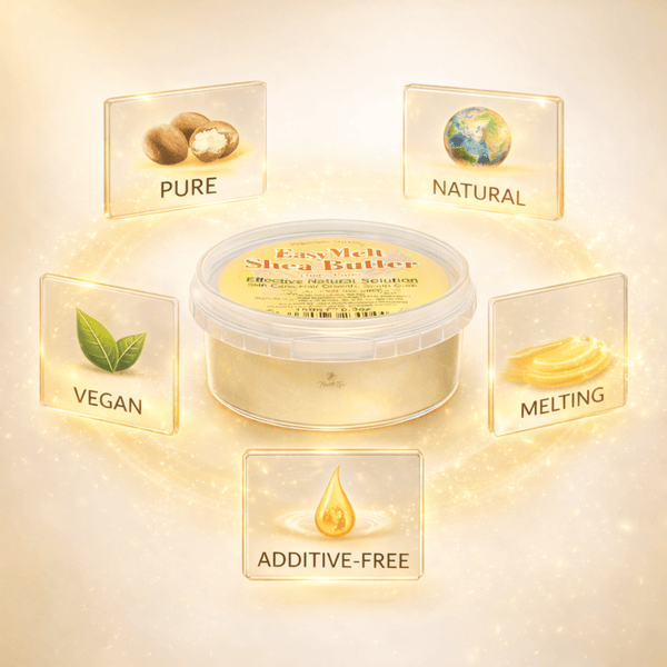 Ghana's Best Easy Melt 100% Pure Shea Butter 180g - WHITE - CosFair GmbH