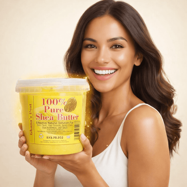 Ghana's Best Easy Melt 100% Pure Shea Butter 1KG - YELLOW - CosFair GmbH