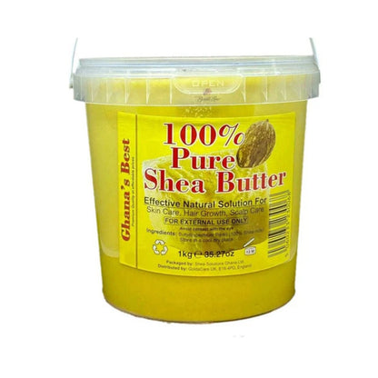 Ghana's Best Easy Melt 100% Pure Shea Butter 1KG - YELLOW - CosFair GmbH