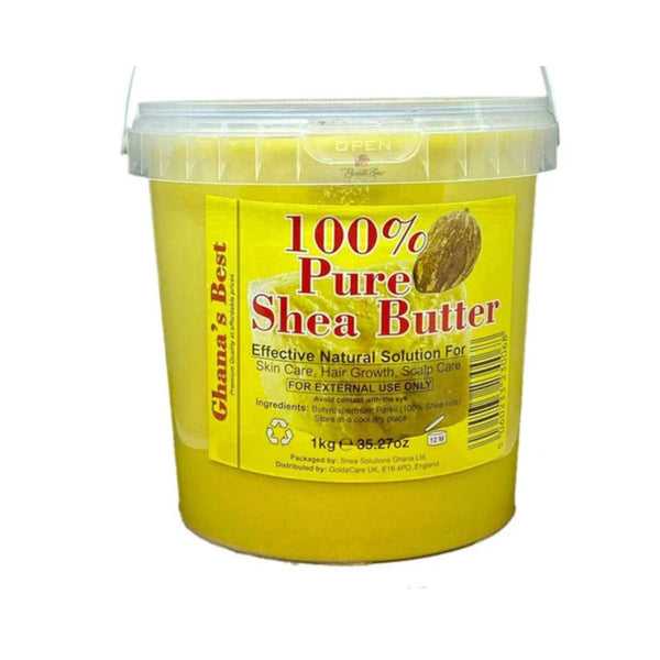 Ghana&#039;s Best Easy Melt 100% Pure Shea Butter 1KG - YELLOW - CosFair GmbH