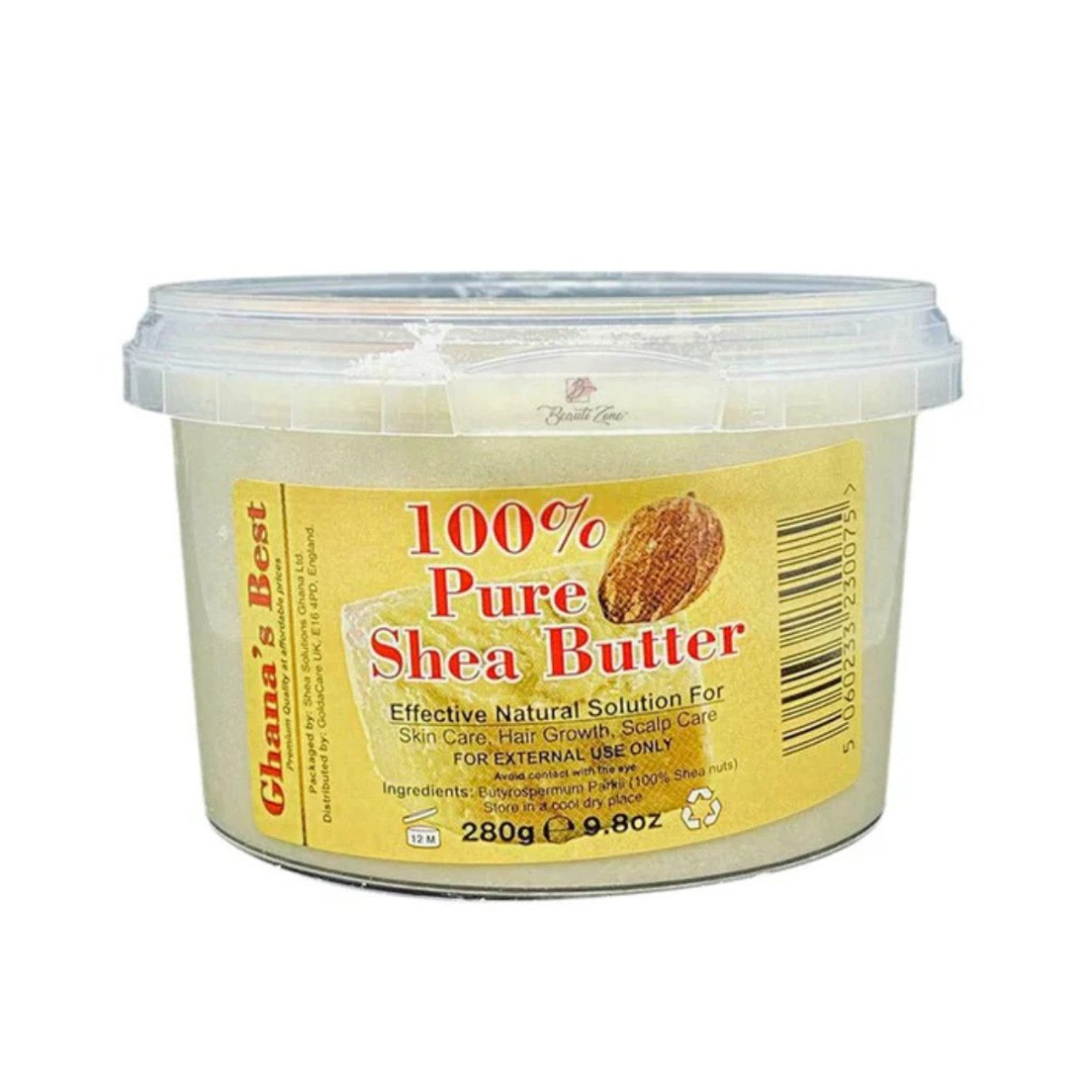 Ghana's Best Easy Melt 100% Pure Shea Butter 280g - WHITE - CosFair GmbH