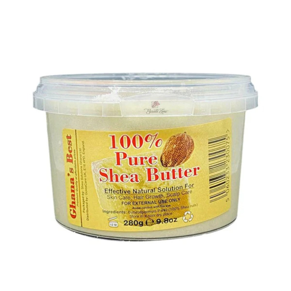 Ghana&#039;s Best Easy Melt 100% Pure Shea Butter 280g - WHITE - CosFair GmbH