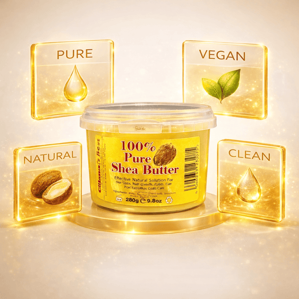 Ghana's Best Easy Melt 100% Pure Shea Butter 280g - YELLOW - CosFair GmbH