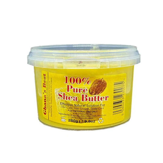 Ghana's Best Easy Melt 100% Pure Shea Butter 280g - YELLOW - CosFair GmbH