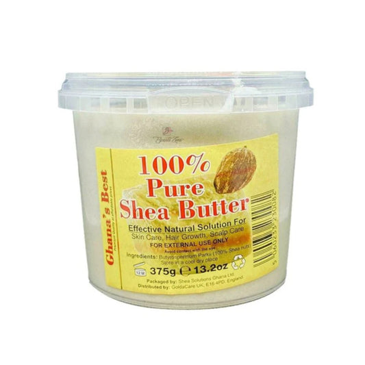 Ghana's Best Easy Melt 100% Pure Shea Butter 375g - WHITE - CosFair GmbH