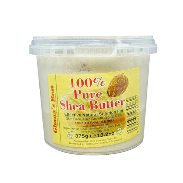 Ghana&#039;s Best Easy Melt 100% Pure Shea Butter 375g - WHITE - CosFair GmbH