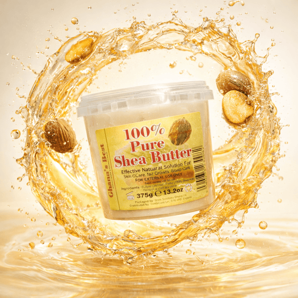 Ghana's Best Easy Melt 100% Pure Shea Butter 375g - WHITE - CosFair GmbH