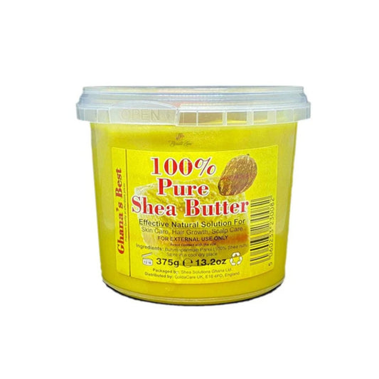 Ghana's Best Easy Melt 100% Pure Shea Butter 375g - YELLOW - CosFair GmbH