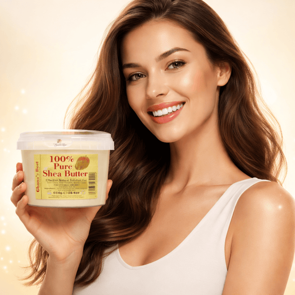 Ghana's Best Easy Melt 100% Pure Shea Butter 550g - WHITE - CosFair GmbH