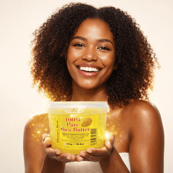 Ghana's Best Easy Melt 100% Pure Shea Butter 550g - YELLOW - CosFair GmbH