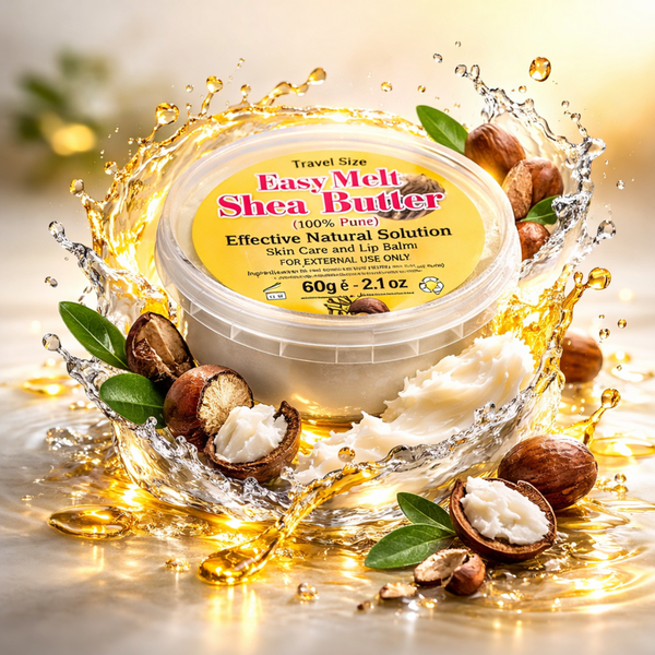 Ghana's Best Easy Melt 100% Pure Shea Butter 60g - WHITE - CosFair GmbH