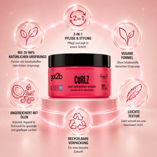 got2b Curlz & Coil Refresher Cream - 200 ml - CosFair GmbH