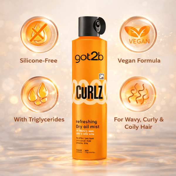 got2b Curlz Refreshing Dry Oil Mist 200 ml - CosFair GmbH