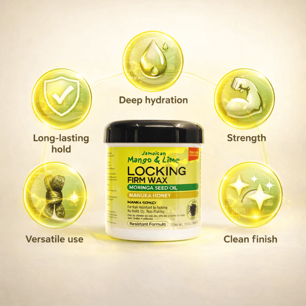 Jamaican Mango & Lime Moringa & Manuka Locking Firm Wax 380g - CosFair GmbH