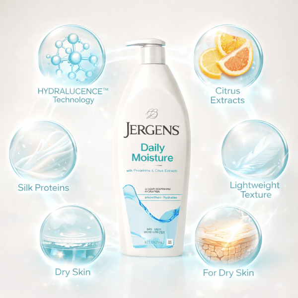 Jergens Daily Moisture Dry Skin Moisturizer 621ml - CosFair GmbH