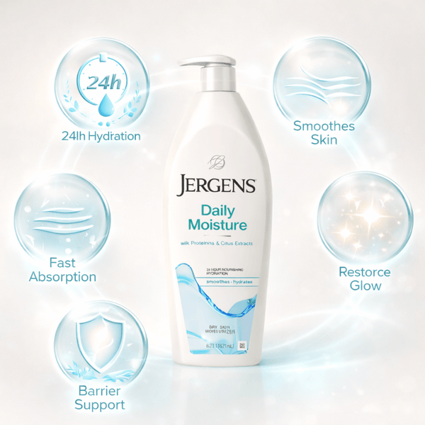 Jergens Daily Moisture Dry Skin Moisturizer 621ml - CosFair GmbH