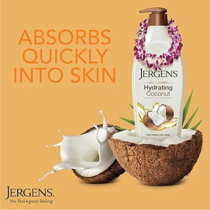 Jergens Oil Infused Hydrating Coconut Moisturizer 783ml - CosFair GmbH