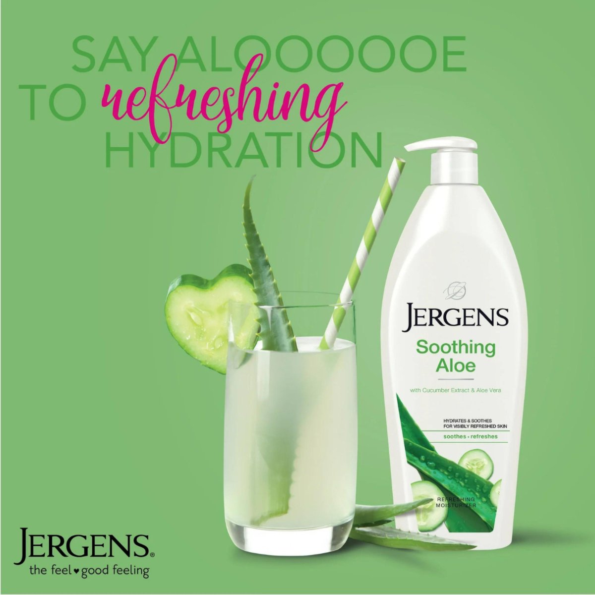 Jergens Soothing Aloe Moisturizer 621ml - CosFair GmbH