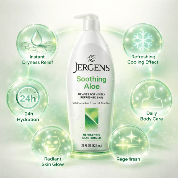 Jergens Soothing Aloe Refreshing Moisturizer 621ml - CosFair GmbH