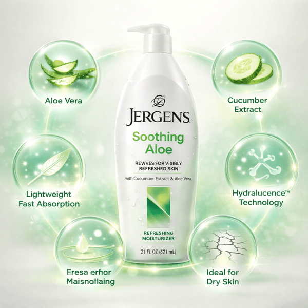 Jergens Soothing Aloe Refreshing Moisturizer 621ml - CosFair GmbH