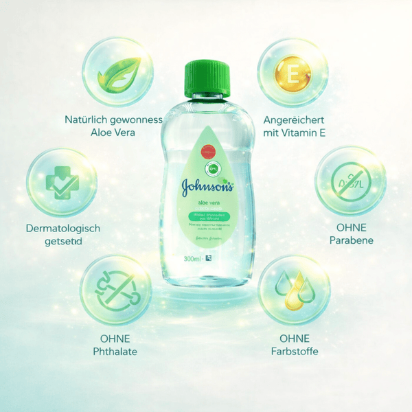 Johnson's Aloe Vera Baby Oil 300ml - CosFair GmbH