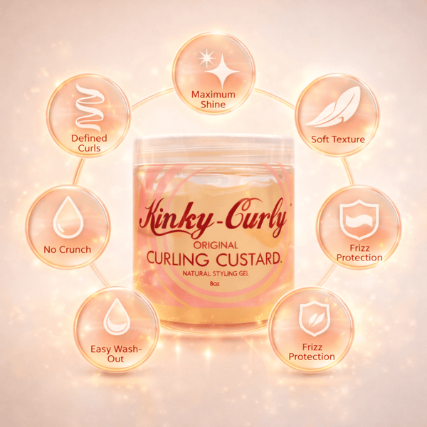 Kinky Curly Original Curling Custard Styling Gel 8oz/226g - CosFair GmbH